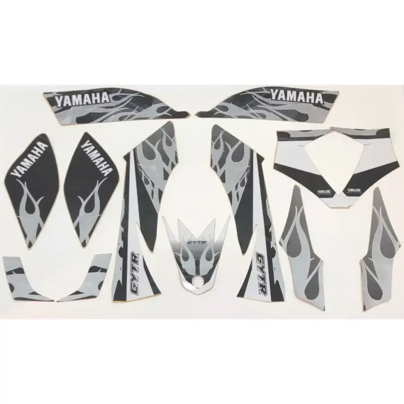 GYTR YAMAHA YFZ450 YFZ 450 2004-2009 2012-2013 GRAY GREY FLAME GRAPHIC KIT OEM