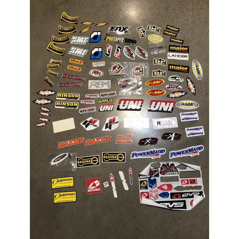 MIXED RACING DECALS STICKER LOT DIRTBIKE MX MOTOCROSS Atv GNCC