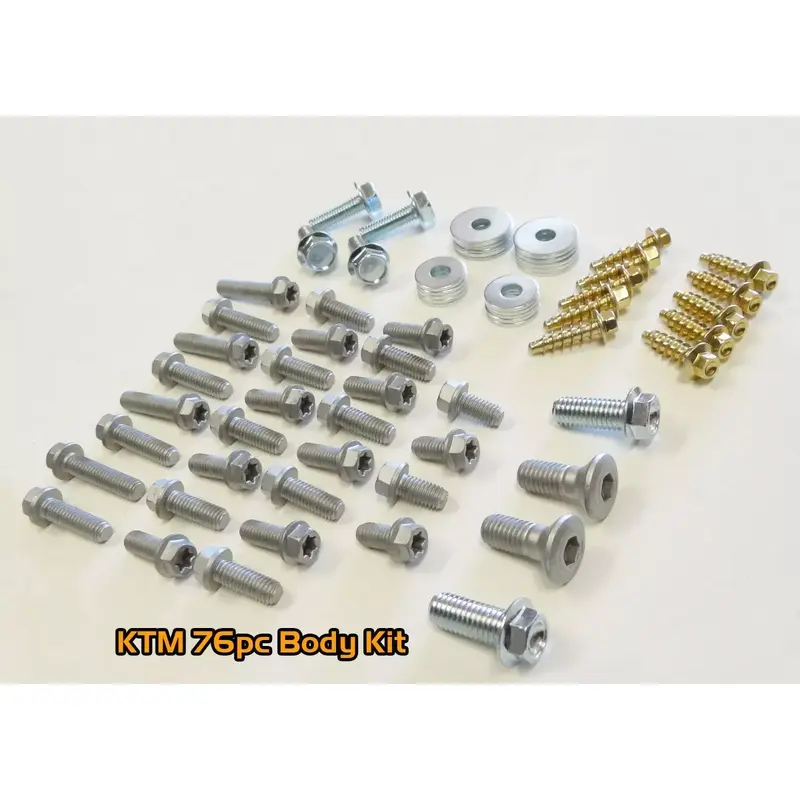 Body Bolt Kit for KTM EXC plastics fenders fork guards 125 250 300 350 450 520