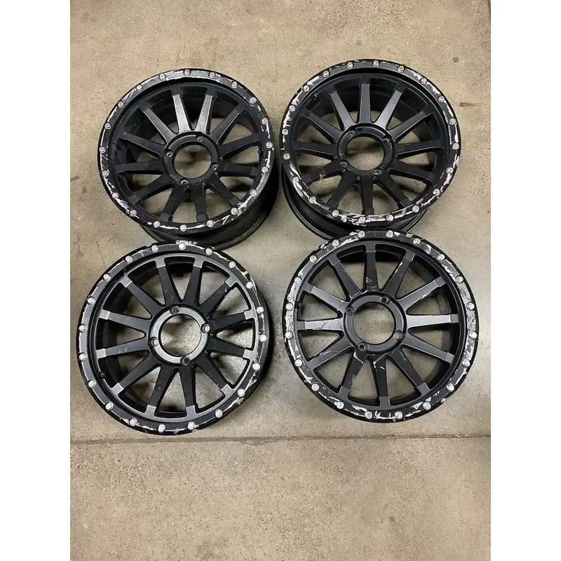 CAN AM X3 MAVERICK 1000 RACELINE 17X7 FRONT REAR WHEEL SET 4/137 5:2