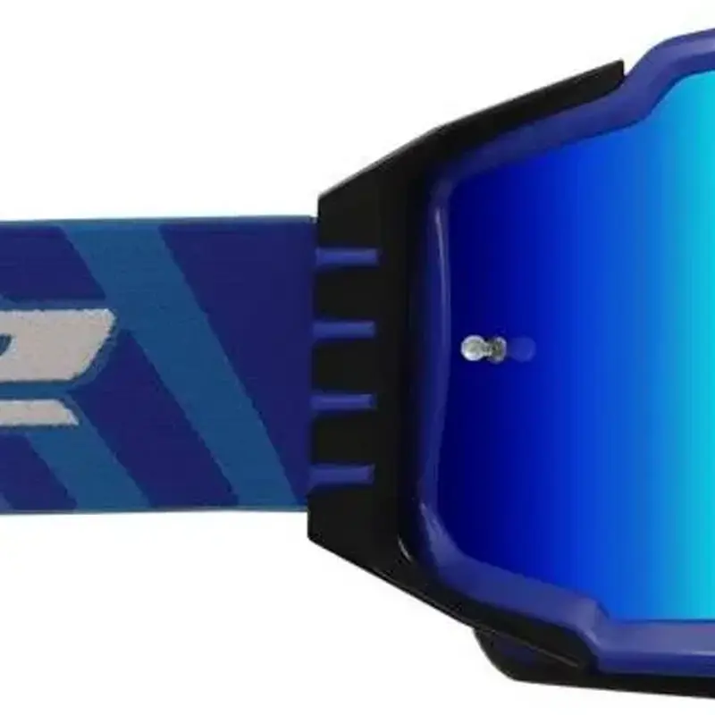 LS2 CHARGER PRO GOGGLE BLUE WITH IRIDIUM