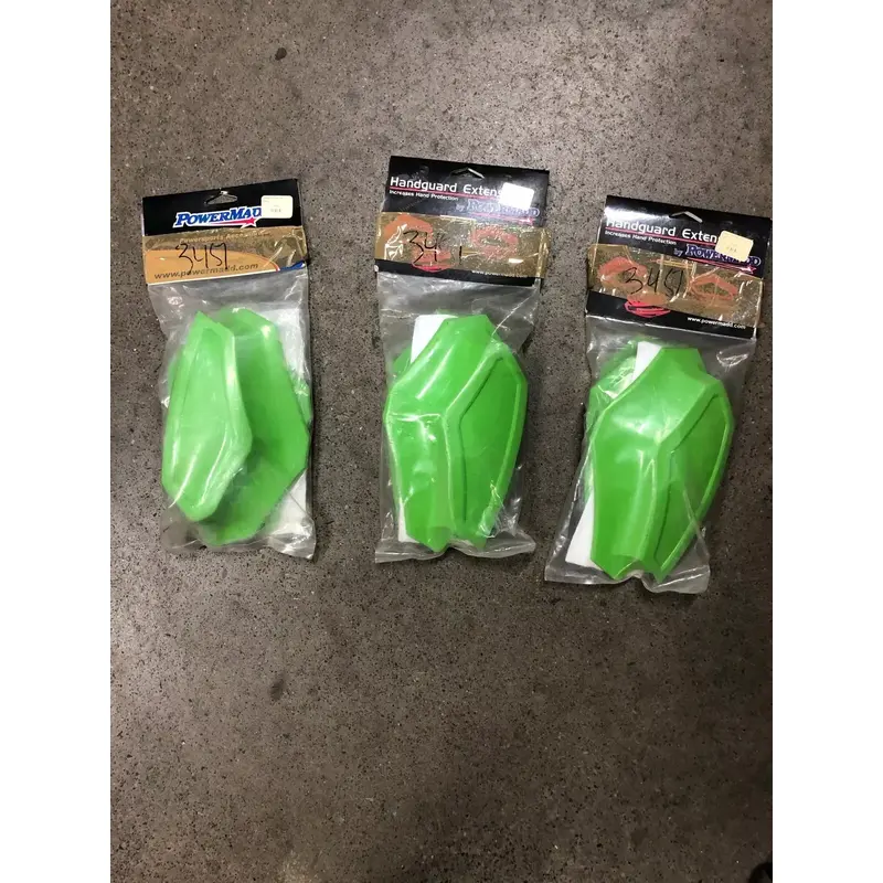 POWERMADD STAR SERIES GREEN 6 HANDGUARD EXTENSIONS HONDA RANCHER 350 04 05 06