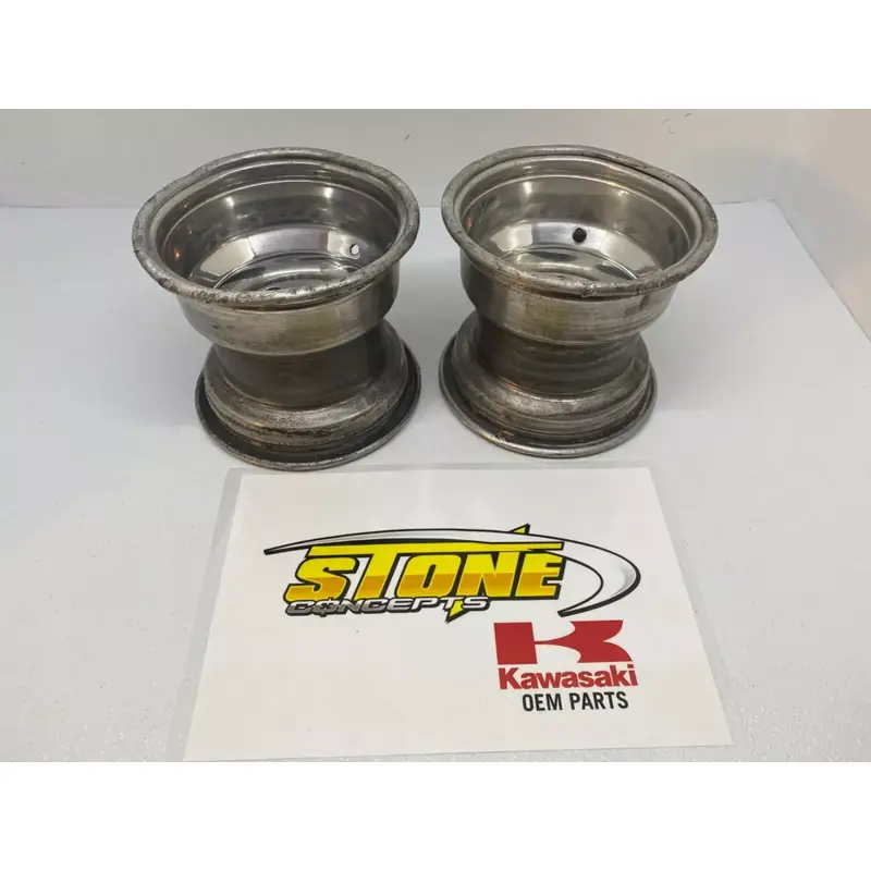 Rear OEM Kawasaki 9" 9x8 OEM Stock Wheels Honda Suzuki 4/110 KFX450R TRX450R KFX