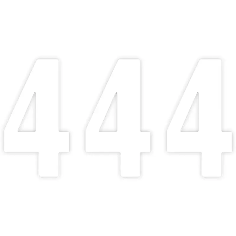 Factory effex Mini Pro Number 4 - White - 5"