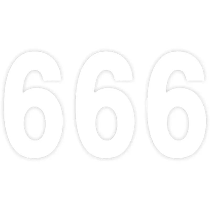 Factory effex Mini Pro Number 6 - White - 5"