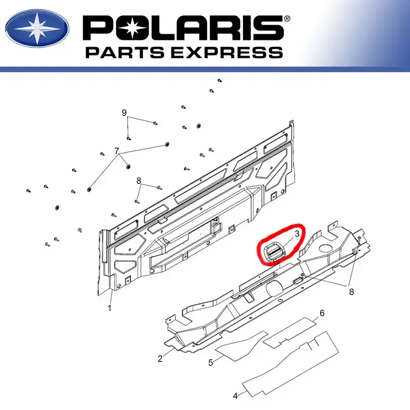 NEW GENUINE POLARIS BRUTUS RANGER PLUG CLOSE OFF DUCT 5414703 NEW OEM