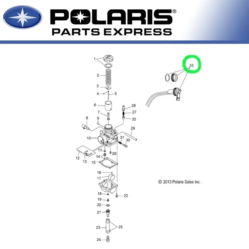 NEW PURE POLARIS INDY TRAIL EDGE MAGNUM SPORTSMAN KIT-CHOKE CONTROL OEM 2200188