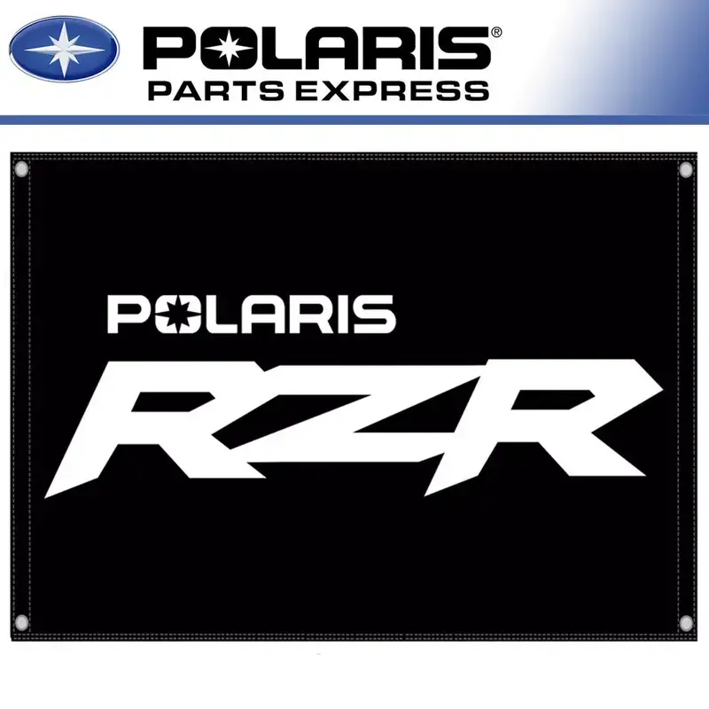 NEW GENUINE POLARIS RZR FLAG BLACK 3' X 5' 2862684 OEM