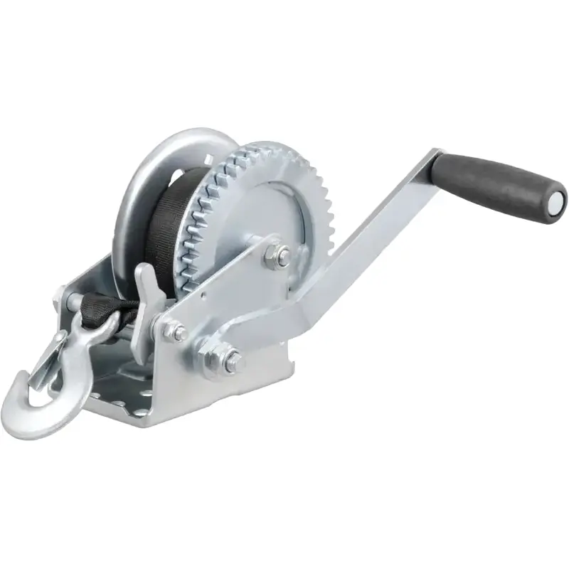 Curt Hand Crank Winch w/ 20' Strap