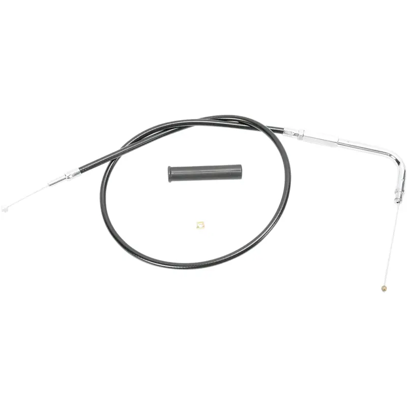 DRAG SPECIALTIES Black Vinyl Throttle Cable - Fits 42-1/2" 4333100B
