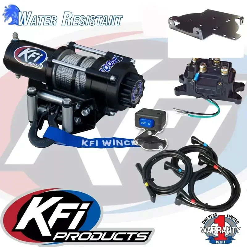 KFI WINCH 2000 LBS AND MOUNT KIT W MOUNT HONDA 2001-2004 RUBICON 500