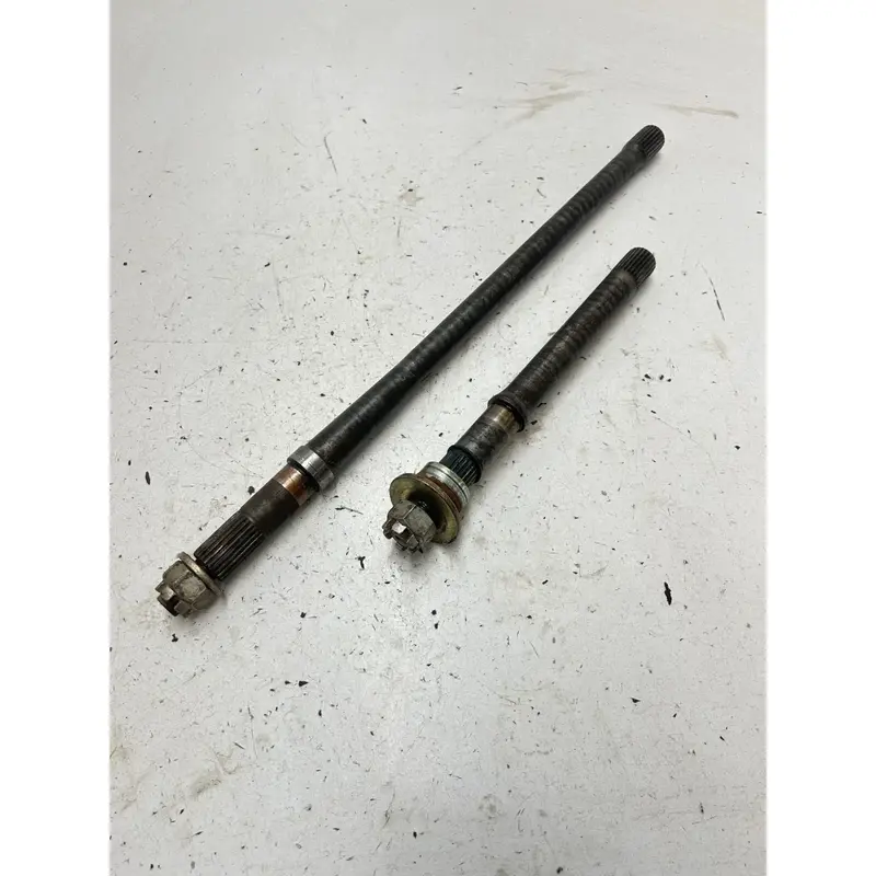 02 2002 Kawasaki Bayou 220 KLF220 2x4 OEM STRAIGHT GOOD Rear Back Axles Set L R