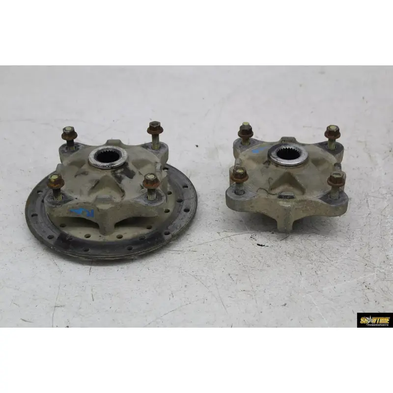 07 POLARIS SPORTSMAN 800 REAR BACK WHEEL LEFT RIGHT HUB HUBS KNUCKLE ROTOR PAIR