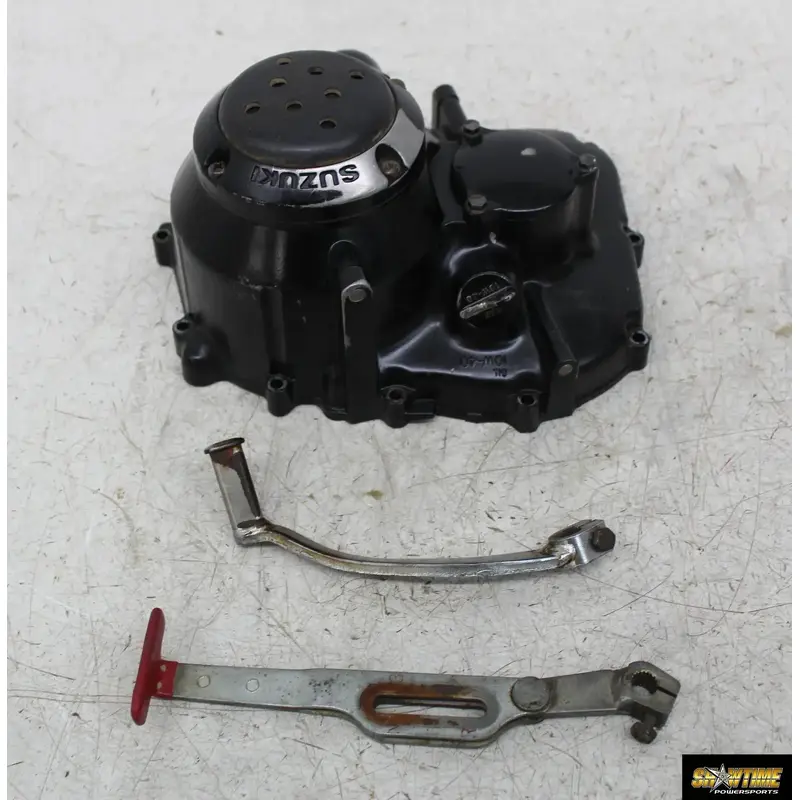 84-87 SUZUKI QUADRUNNER 185 CLUTCH SIDE ENGINE MOTOR COVER SHIFTER SHIFT