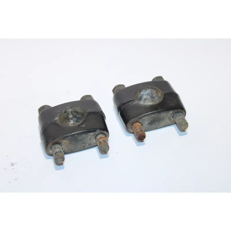 1984-1987 Suzuki Quadrunner 185 Lt185 Handlebar Handle Clamps Mounts Pair