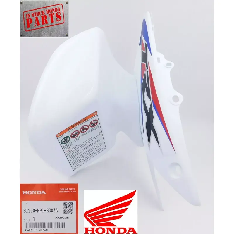 HONDA TRX450R, TRX450ER TRX 450R 450ER ROSS WHITE LEFT FRONT FENDER 2006-2014