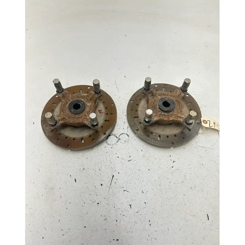 02 2002 Polaris Ranger 500 4x4 OEM GOOD Rear Back Right Left Hub Hubs Disc Brake
