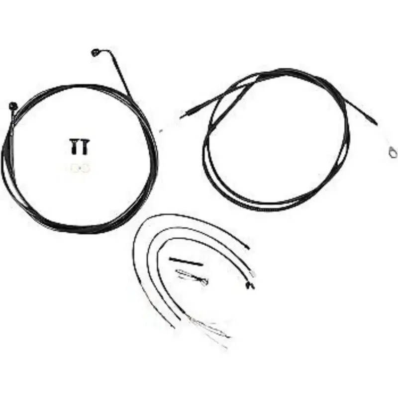 LA CHOPPERS LA-8156KT2-13M Midnight Braided Handlebar Cable Kit 12-14"
