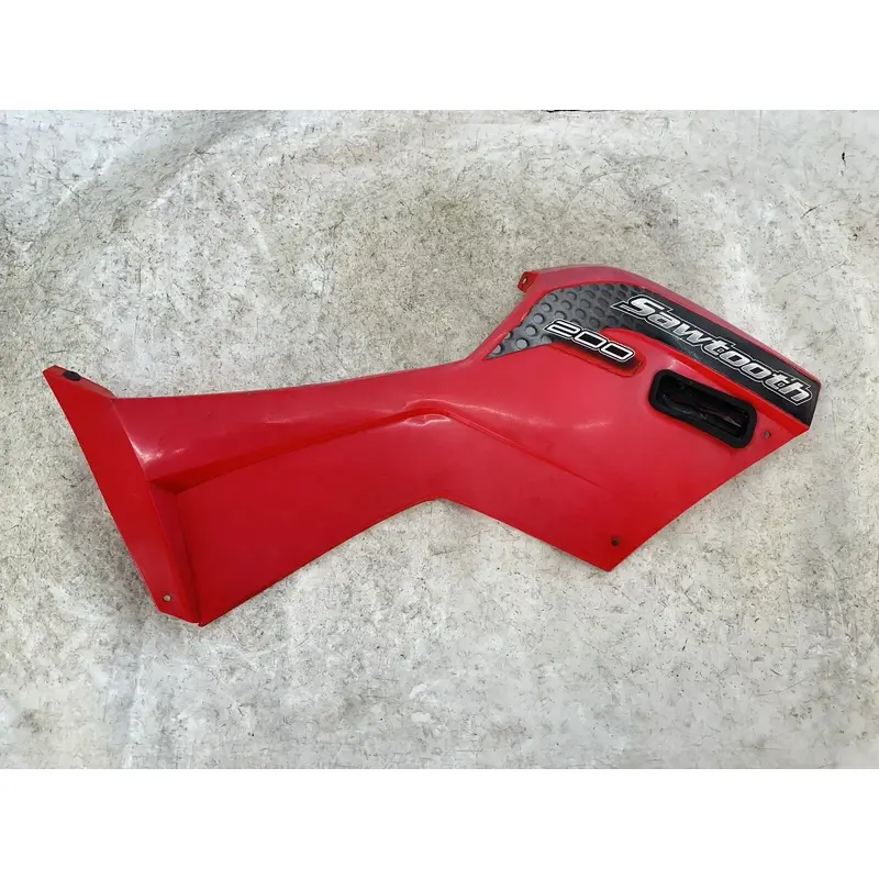 USED OEM 2007 07 POLARIS 200 SAWTOOTH RED RIGHT SIDE COVER PANEL 0453060-293