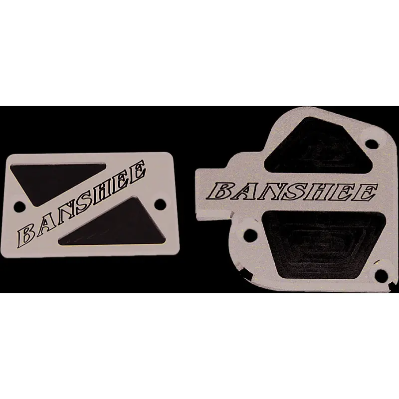 MODQUAD THROTTLE & BRAKE COVER SET BLACK LOGO BANSHEE