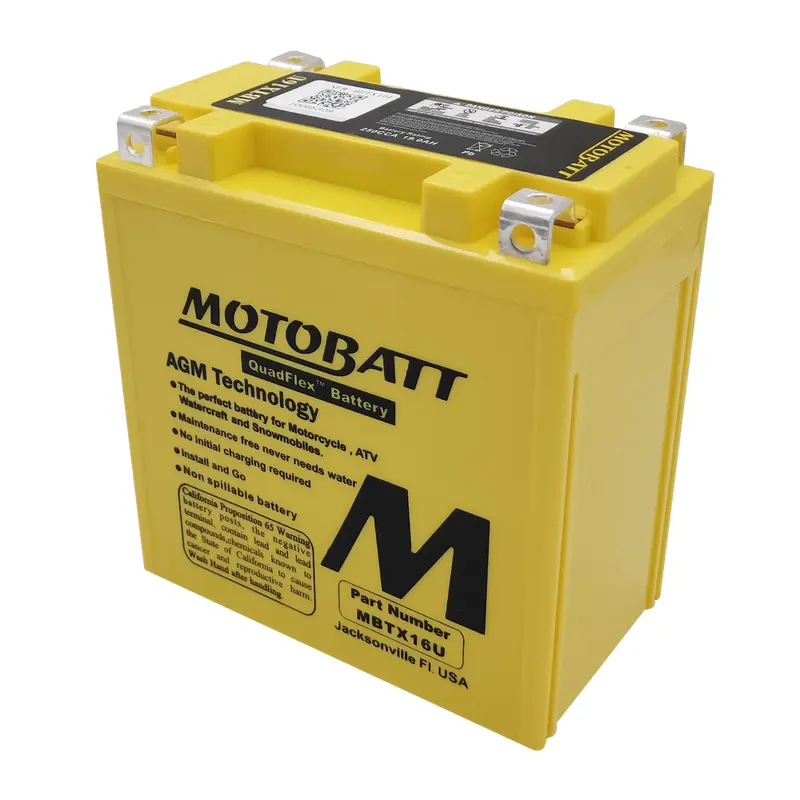 MOTOBATT BATTERY MBTX16U SEALED FACTORY ACTIVATED