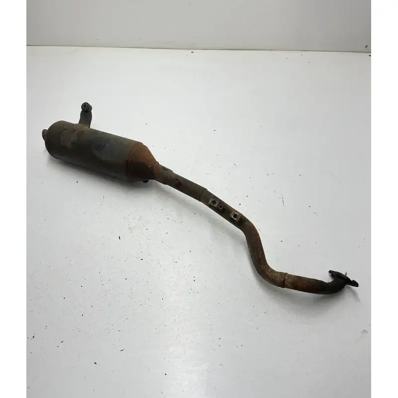 02 2002 Polaris Scrambler 90 2 Stroke OEM Exhaust Header Pipe Muffler GOOD THREA