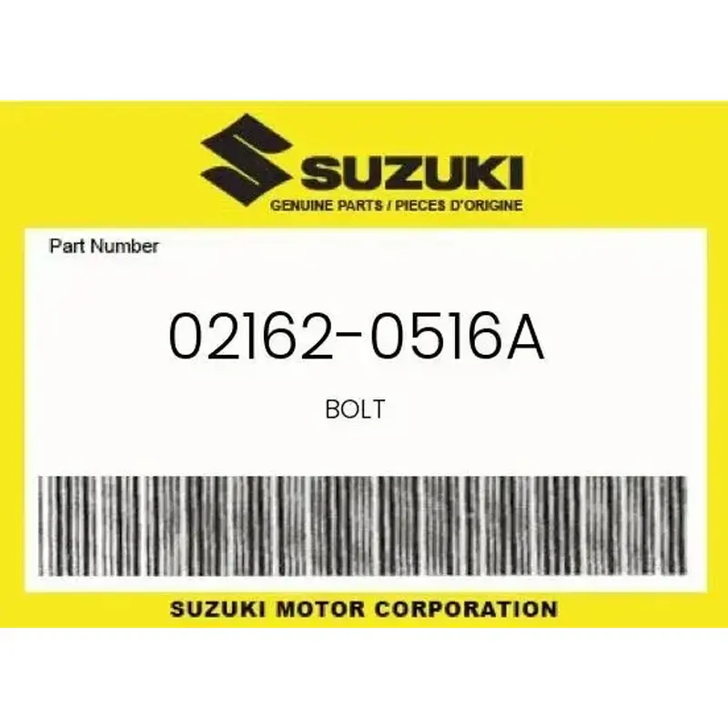 SUZUKI GENUINE BOLT - 02162-0516A