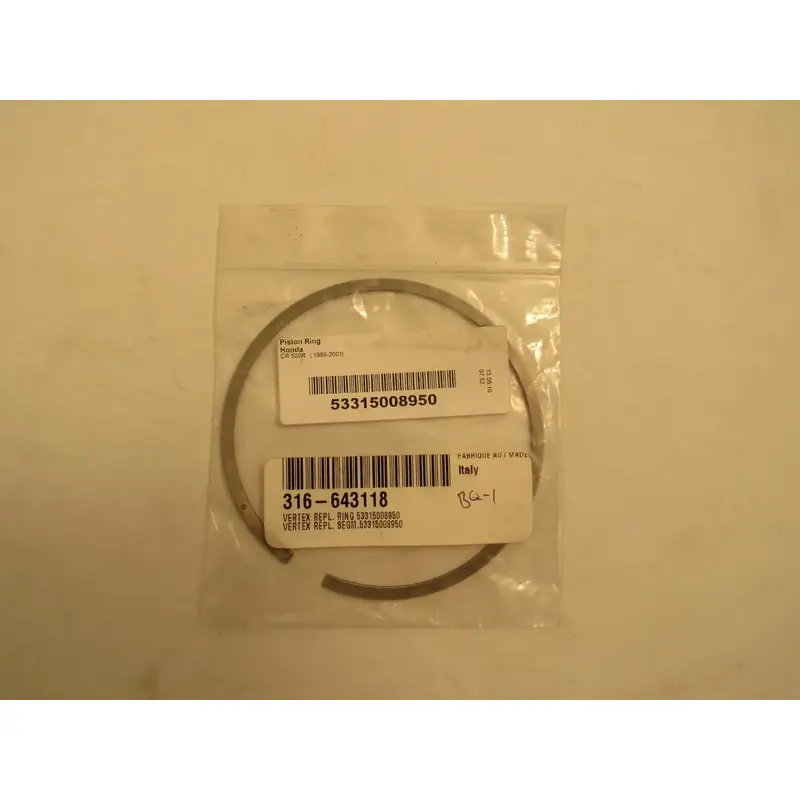 VERTEX 2 STROKE PISTON RING FOR 1985-2001 HONDA CR500R V-53315008950