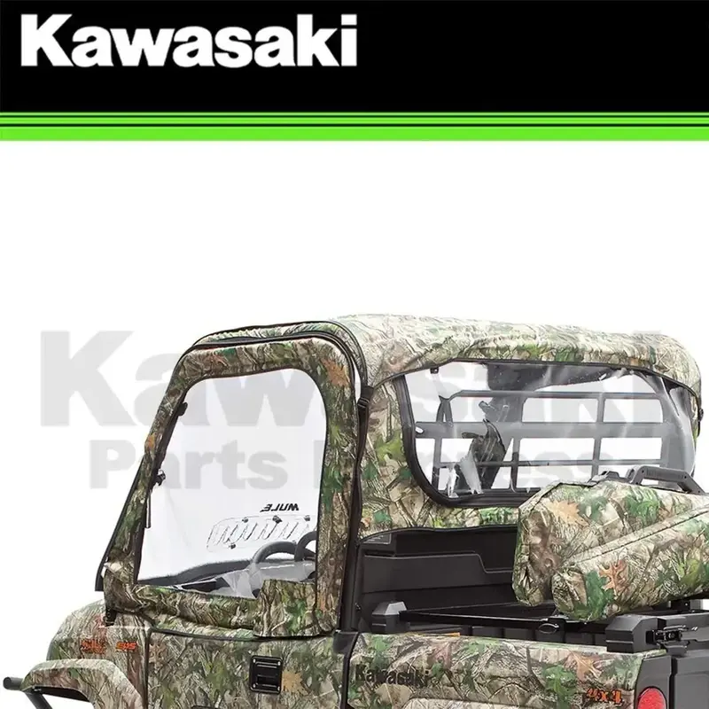 NEW 2019-2024 KAWASAKI TRUE TIMBER HTC GREEN SOFT ROOF CAB ENCLOSURE MULE PRO-MX