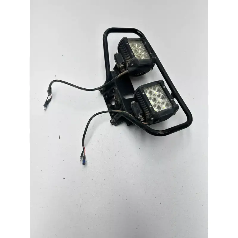 1997 97 Polaris Scrambler 400 4x4 OEM Headlights Head Light Guard Mounts Pod