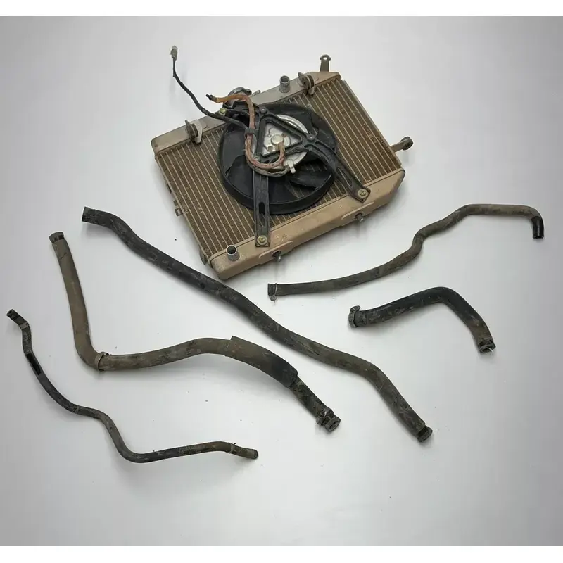 2005 05 Honda Rincon TRX 650 FA Trx650 OEM GOOD! Radiator Fan Rad Cooling Line
