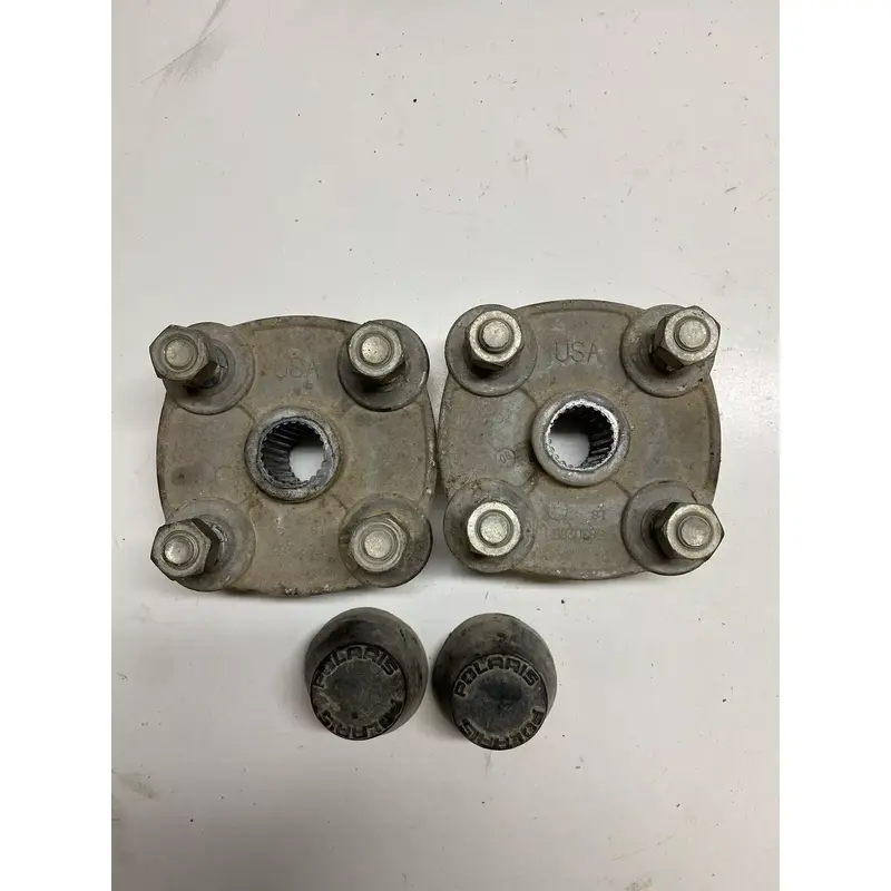 1994 94 Polaris Trail Boss 400 4x4 Rear Back Hubs Lug Caps L R Free Ship