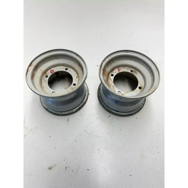 2004 Arctic Cat 90 Y-12 2 Stroke 2x4 OEM LOT! GOOD! Front Rear Wheel Rim 7x5.2