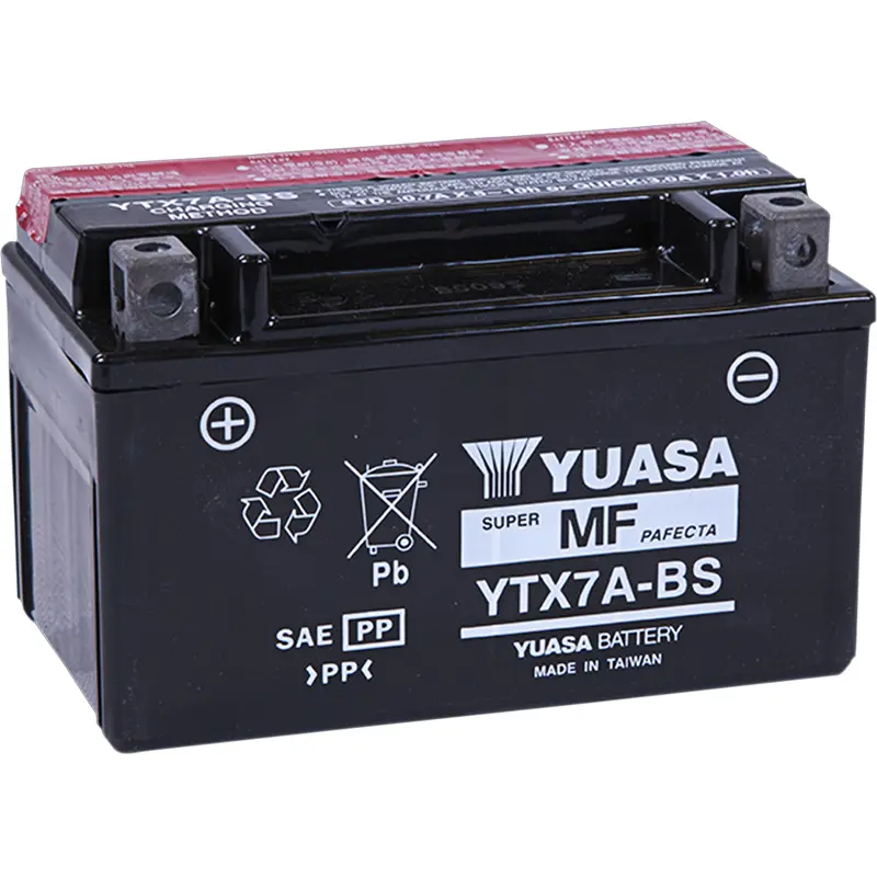 Yuasa AGM Battery - YTX7A-BS - .33 L Aprilia/Kymco/Kasea/SYM/Suzuki/Honda/Yamaha/Kawasaki