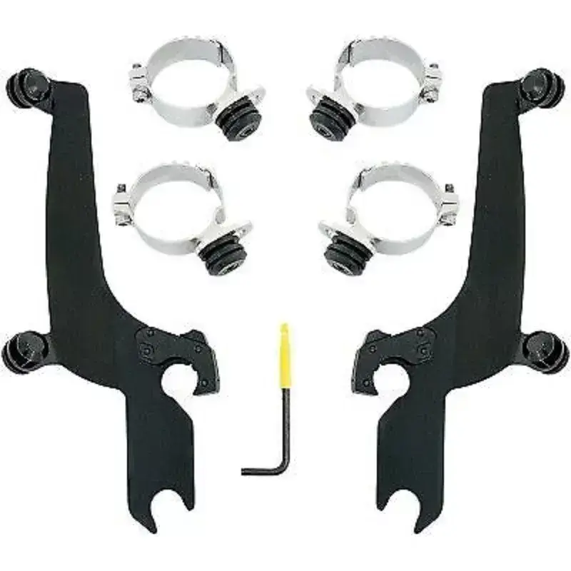 Memphis Shades Black Sportshield Mount for Honda Fury 10-15