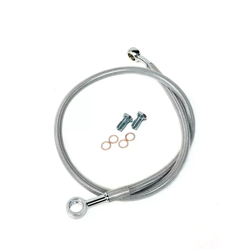 Streamline  4" Steel Braided Rear Brake Line Raptor YFM350R 2004-2013 RAP350-R-4