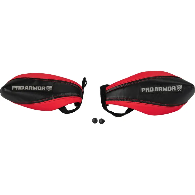 PRO ARMOR HAND GUARDS BLK/RED