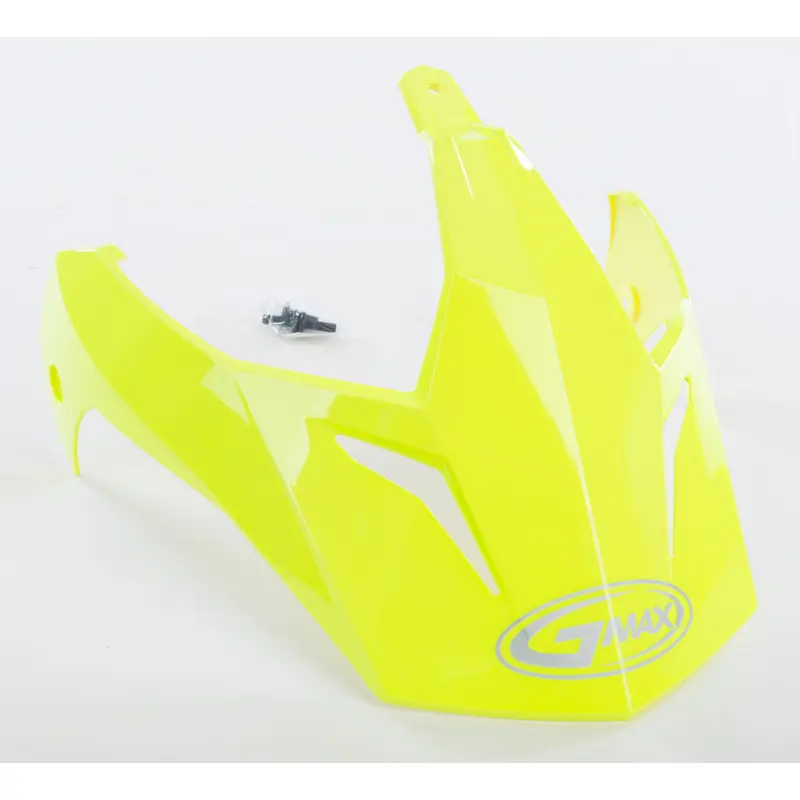 GMAX VISOR W/SCREWS HI-VIS YELLOW GM-11