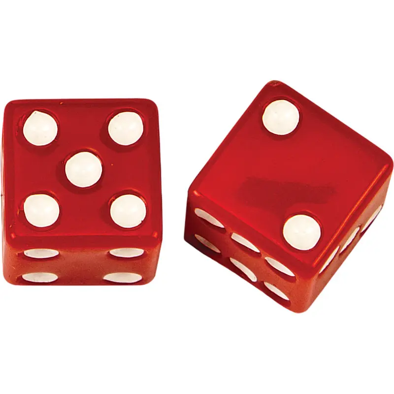 HARDDRIVE VALVE STEM CAPS RED DICE PR