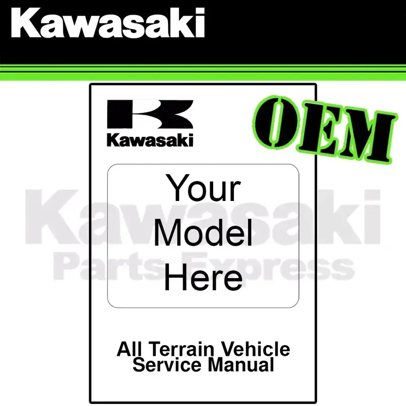 NEW 2012 - 2020 GENUINE KAWASAKI BRUTE FORCE 300 SERVICE MANUAL 99924-1455-12