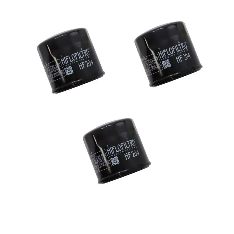 3 HIFLO OIL FILTERS HF204 HONDA KAWASAKI YAMAHA SUZUKI