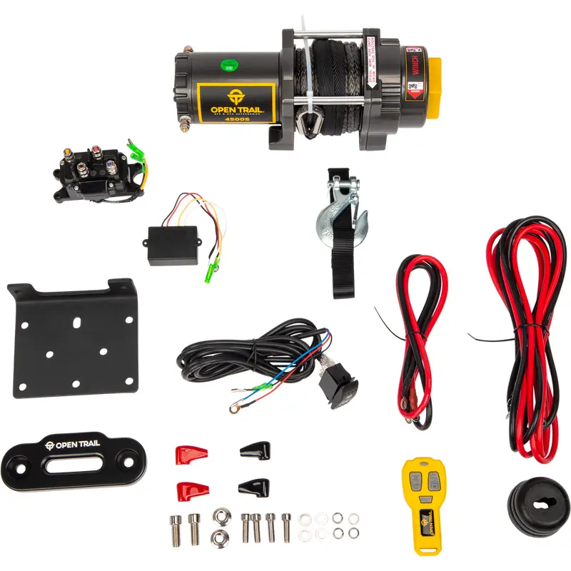 OPEN TRAIL 4500LB WINCH SYNTHETIC ROPE