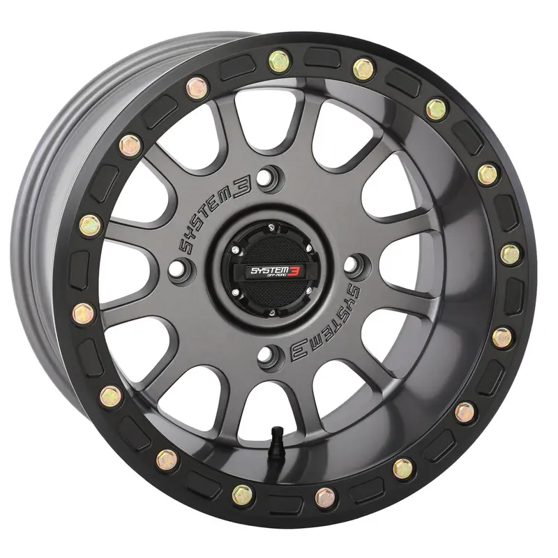 SYSTEM 3 SB5 BL WHEEL 15X10 5 5 (-5MM) 4/137 MATTE GUNMETAL GREY