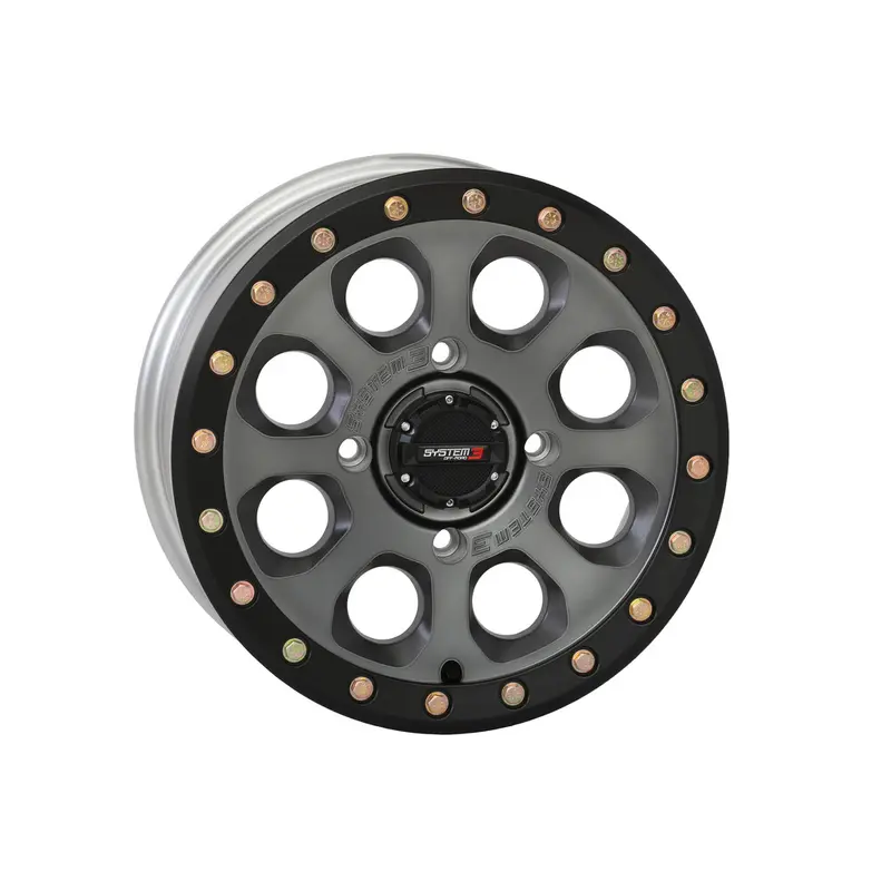 SYSTEM 3 SB7 BL WHEEL 15X7 4 3 ( 10MM) 4/137 MATTE TITANIUM