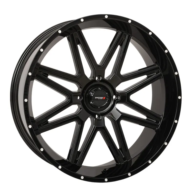 SYSTEM 3 ST7 WHEEL 24X9 5 4 (0MM) 4/137 GLOSS BLACK