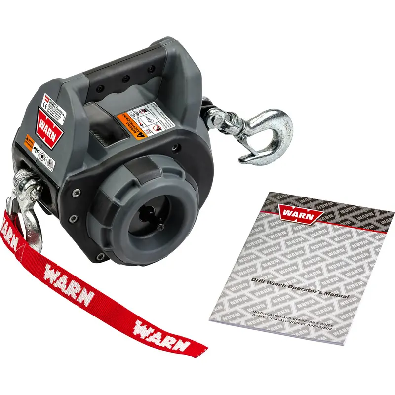 WARN DRILL WINCH 750LB STEEL