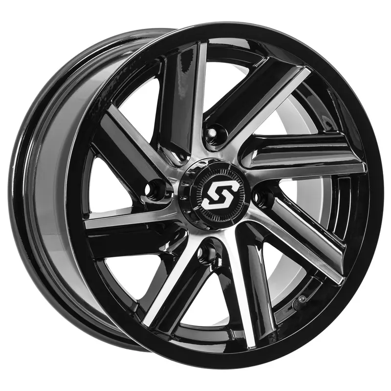 SEDONA CHOPPER WHEEL 14X7 4/156 4 3 ( 5MM) BLK/MACHINED