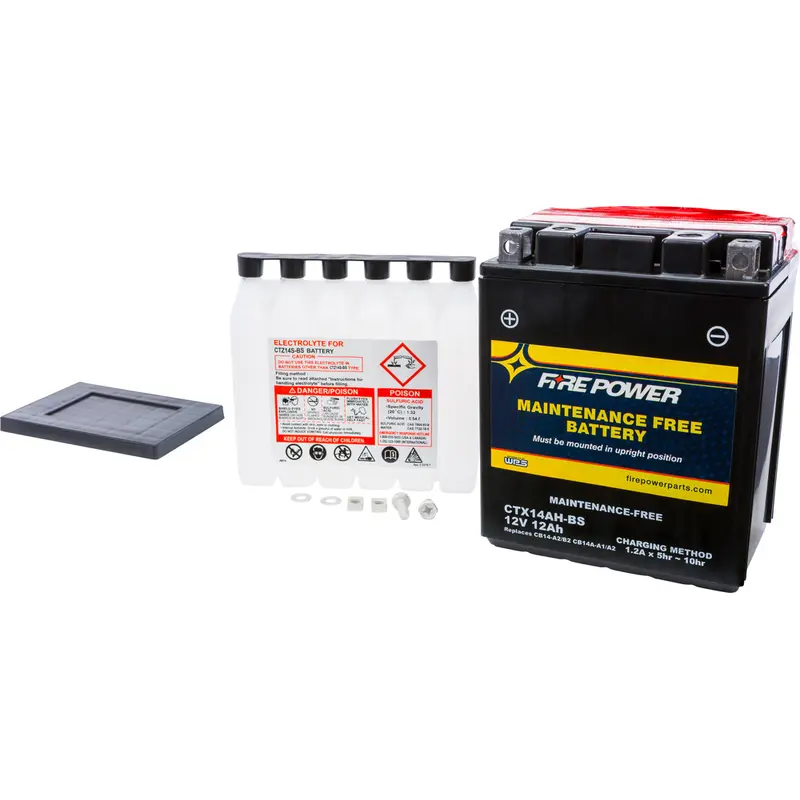 FIRE POWER BATTERY CTX14AH-BS MAINTENANCE FREE