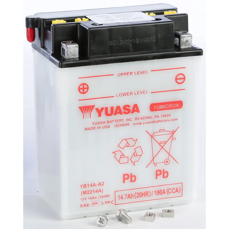 YUASA BATTERY YB14A-A2 CONVENTIONAL
