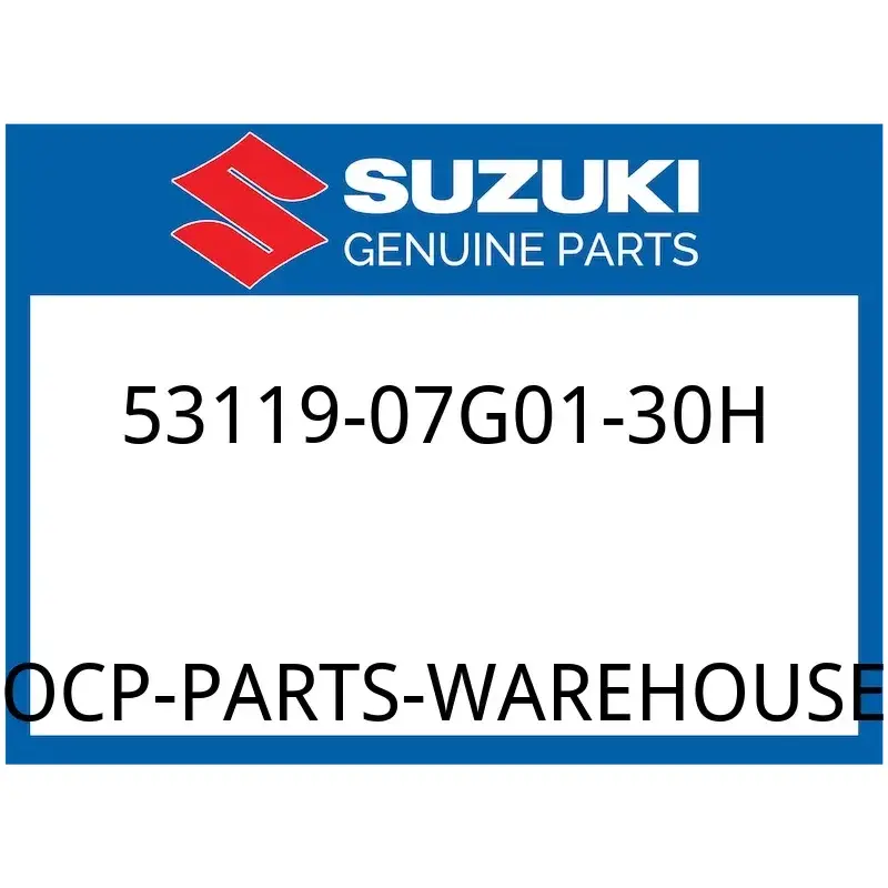 Suzuki OEM Part 53119-07G01-30H FENDER, CENTER (WHITE)